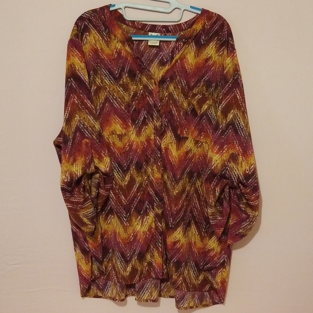 Fall Long Sleeve Chevron Style Business Casual